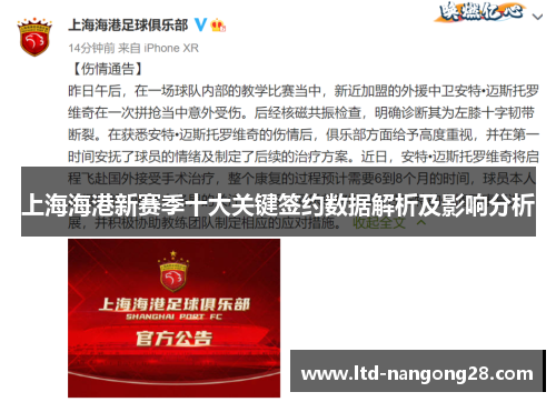上海海港新赛季十大关键签约数据解析及影响分析